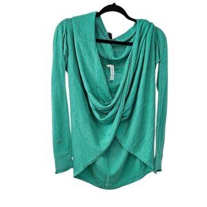 Lululemon Iconic Sweater Wrap with Cashmere, Green, Knit, Size 10